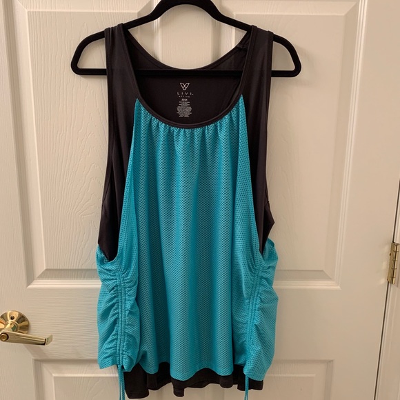 Livi Active Work Out Tank w/ mesh overlay 22/24 - Picture 2 of 5